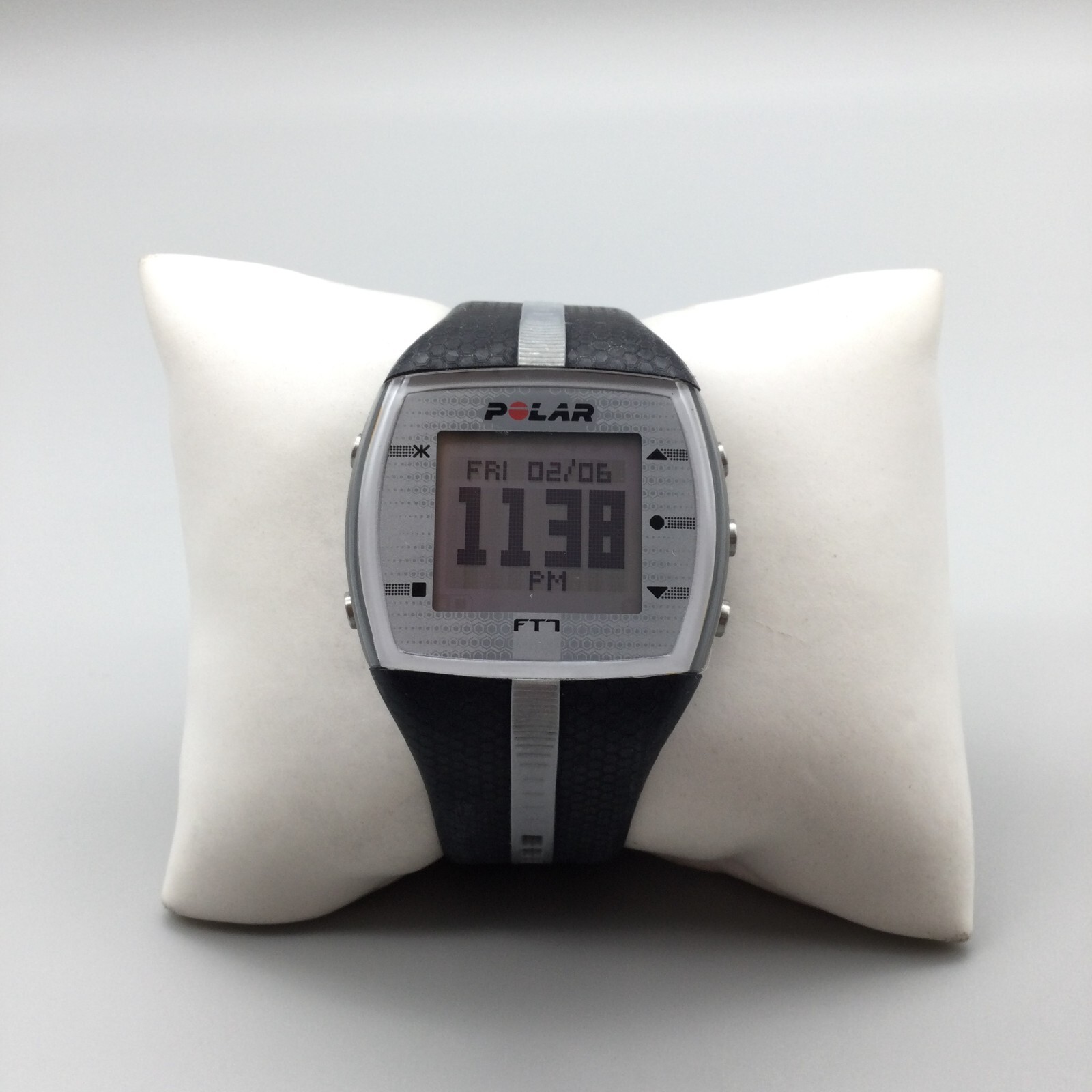 Polar FT4 Digital Watch Unisex Heart Rate Monitor Black Silver Tone New