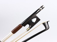 advanced New black Carbon fiber Violin Bow Inlay small shield style Frog