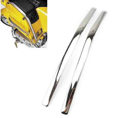 2pcs Chrome Side Fairing Cowl Trim Fit For Honda Goldwing GL1800 2001-2011