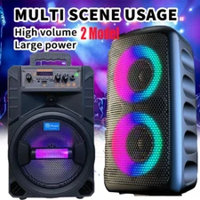 3000W Portable Bluetooth Speaker Sub Woofer Heavy Bass Sound System Party & Mic