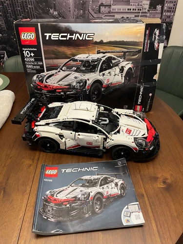 Lego Technic 42096 Porsche 911 RSR Large Scale Racing Super Car with Box & book