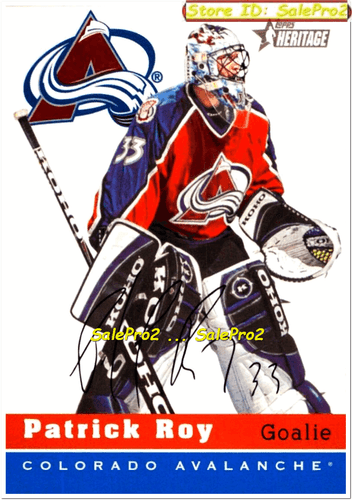 100++ PATRICK ROY SINGLES INSERT GAME JERSEY AUTOGRAPH LIMITED LOT YOU PICK LIST - Picture 136 of 173