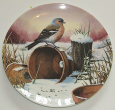 Bradex Coalport Garden Bird Collector Plate WINTER'S BRIGHT WELCOME - Chaffinch
