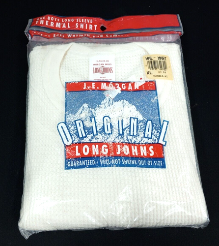 New Vintage Morgan Thermal Shirt BOYS XL (18-20) Long Sleeve Original Long Johns