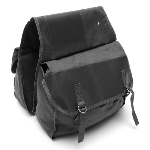 Motorcycle Rear Seat Bag High Capacity Luggage Bag Saddle Bags Black Accessories - Picture 3 of 12