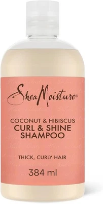 SheaMoisture Shampooing Curl & Shine, Cheveux Bouclés ou Ondulés, Cheveux Brilla - Photo 1/4