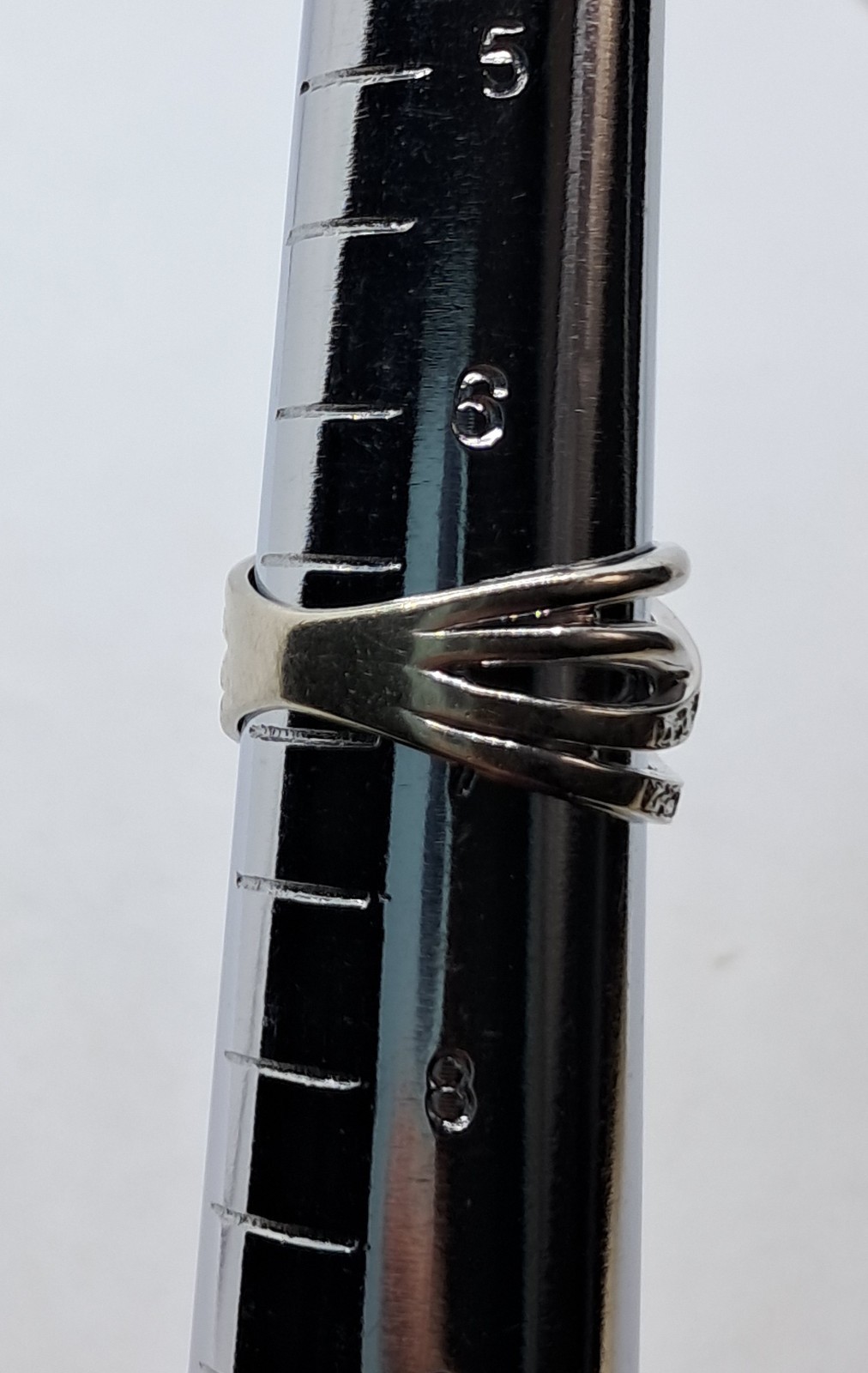 SIGNED MICHAEL ANTHONY SOLID 14K WHITE GOLD 4 STR… - image 7