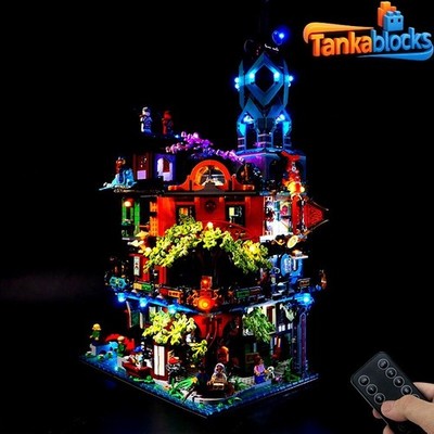 LED Light Kit for NINJAGO City Gardens - Compatible with LEGO  71741 (Remote)