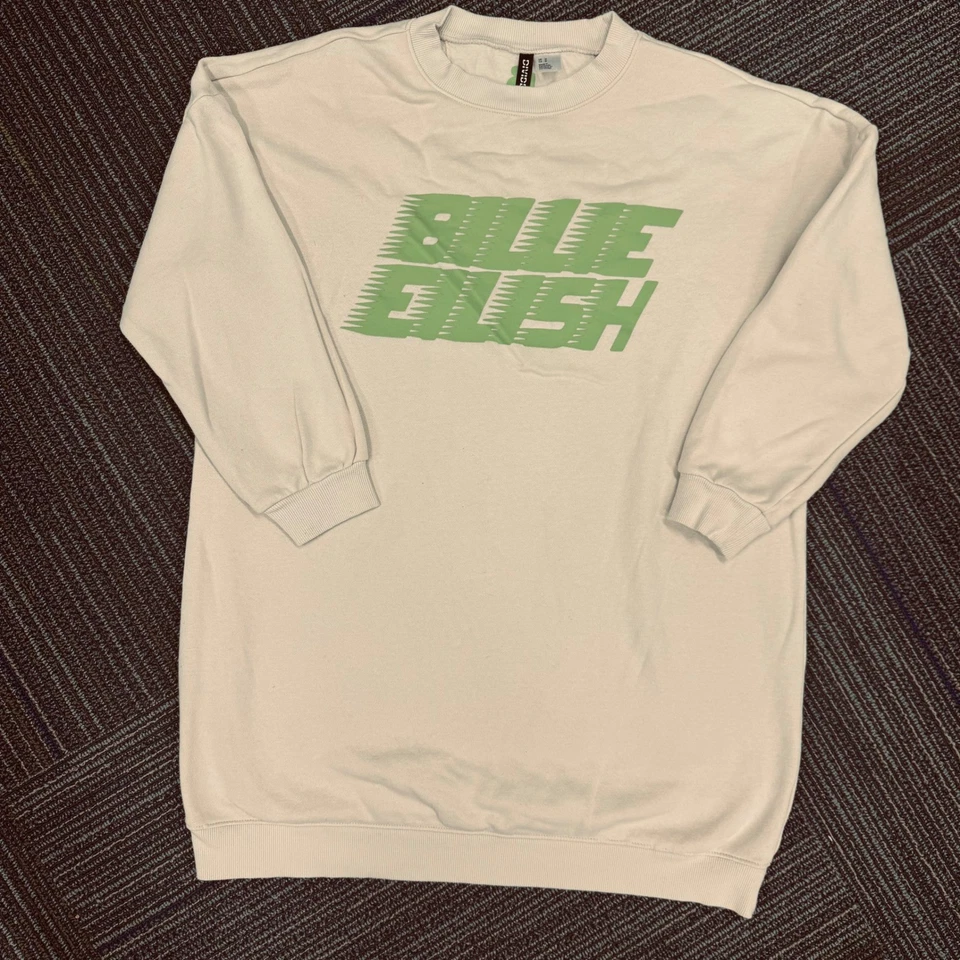 H&M Divided Billie Eilish Oversized Long Sleeve Sweatshirt Dress - Image 2 of 4