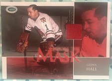 GLENN HALL 2003-04 In The Game Parkhurst Rookie Before The Mask GU Jersey Relic