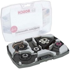 Bosch 5 tlg Starlock Multitool Set Renovierungsarbeiten Holz Metall Zubeh&ouml;r