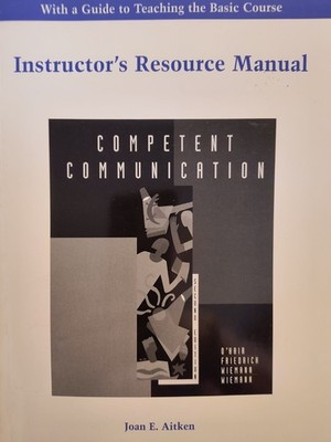 Instructor's Manual, Competent Communication, 2nd edt. J. E. Aitken, pb