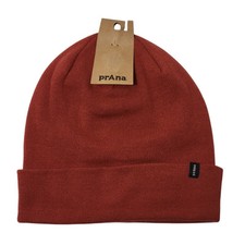 Prana Flip It Beanie Hat Cap Rust Unisex One Size Mens Women Outdoors Preppy NEW