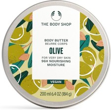 Image of The Body Shop Olive Body Butter (1x 200ml), Body Moisturiser with Shea Butter,