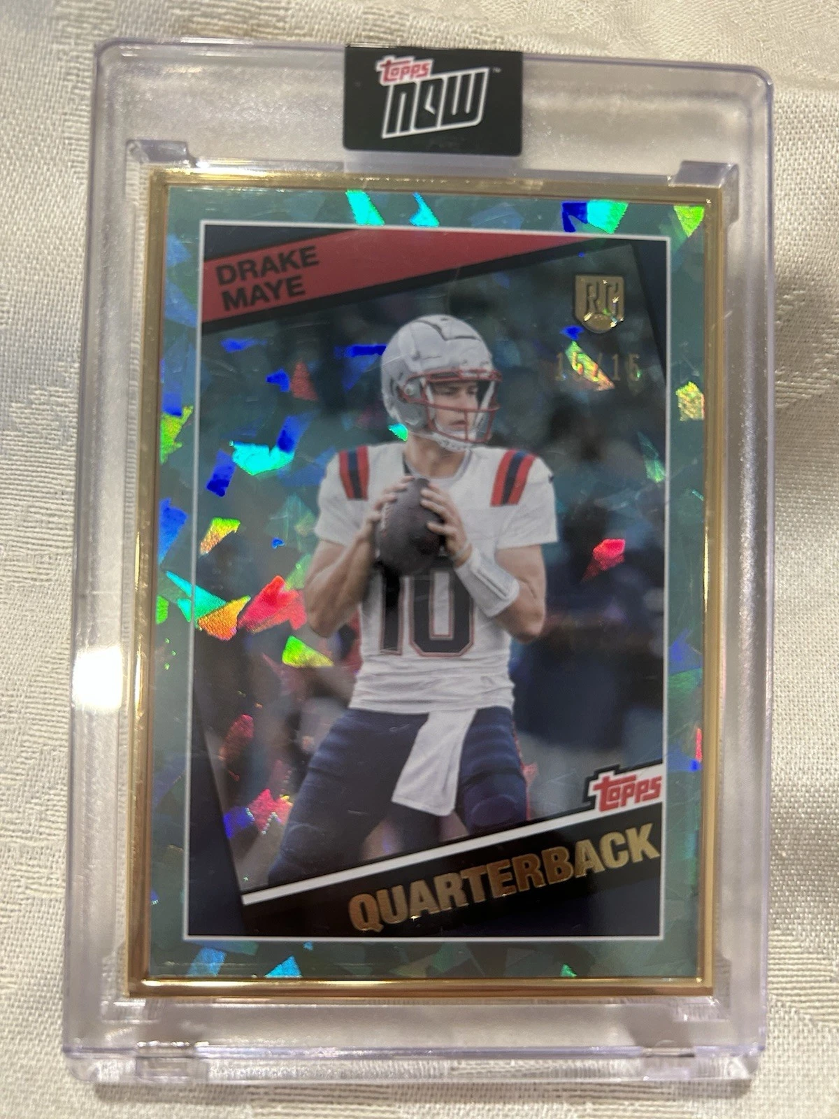 Bo Nix Topps Now #13 Gold 1/1