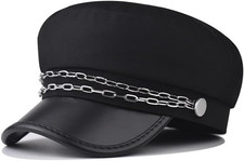 Chauffeur Hat Newsboy Cap Beret Driver Costumes Captain-Hat for Men Women
