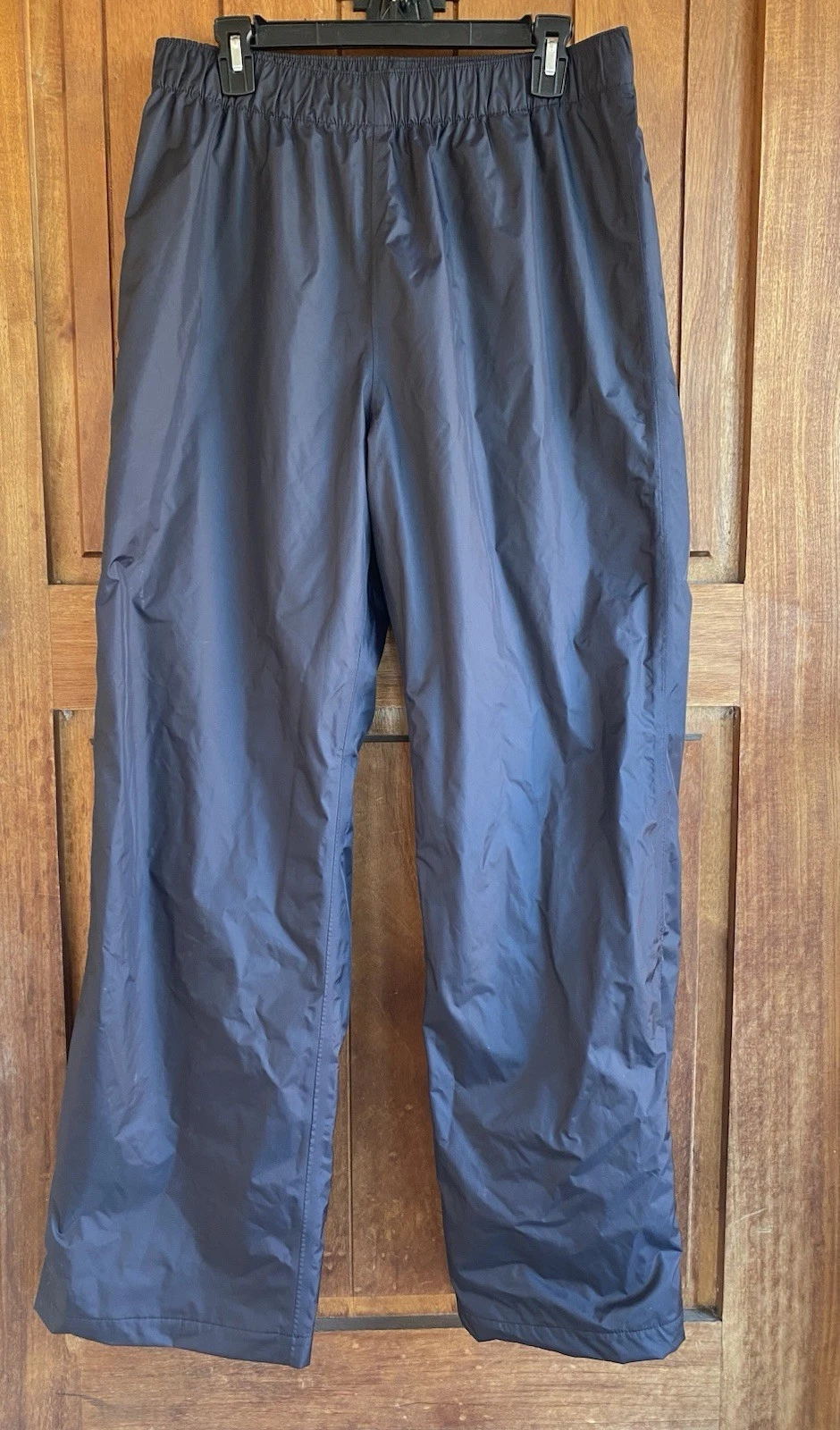 Columbia Mens Medium Black Omni-Tech Waterproof Rain Pants 30L Hiking Trail