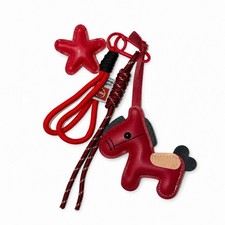 Vintage Style Horse Bag Pendant PU Leather Li...