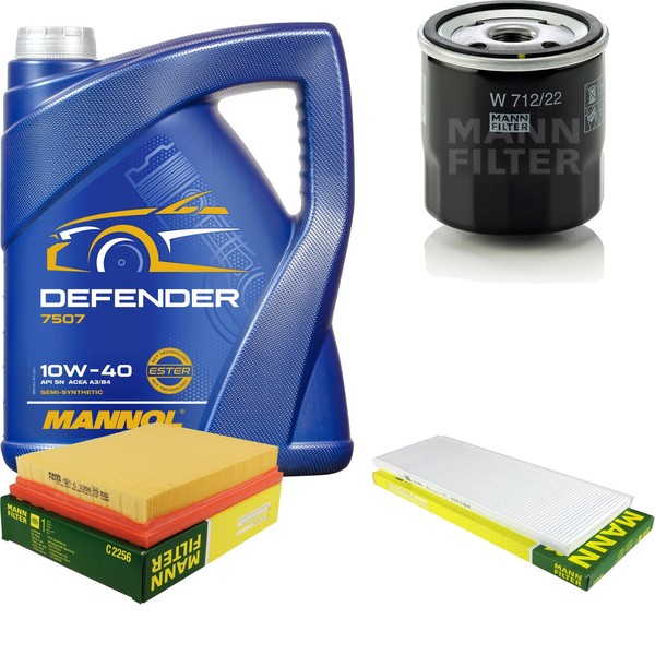 Inspektionspaket 5L Mannol Defender 10W-40 FüR Opel Corsa B 1.4I 1.0I 12V 1.2I-image