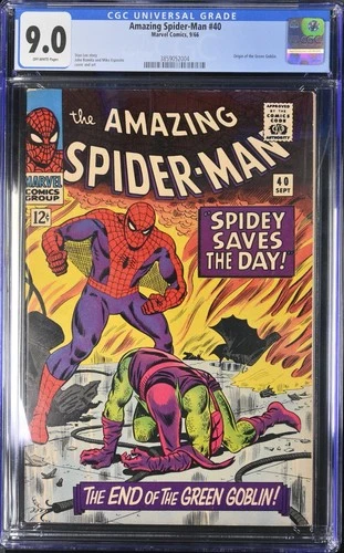 Amazing Spider-Man #40 (1966) Origin of the Green Goblin - CGC 9.0