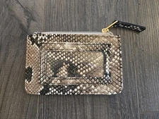 New Snakeskin-Print Small Faux Leather Wallet/ID & Card Holder 5"x3.5"