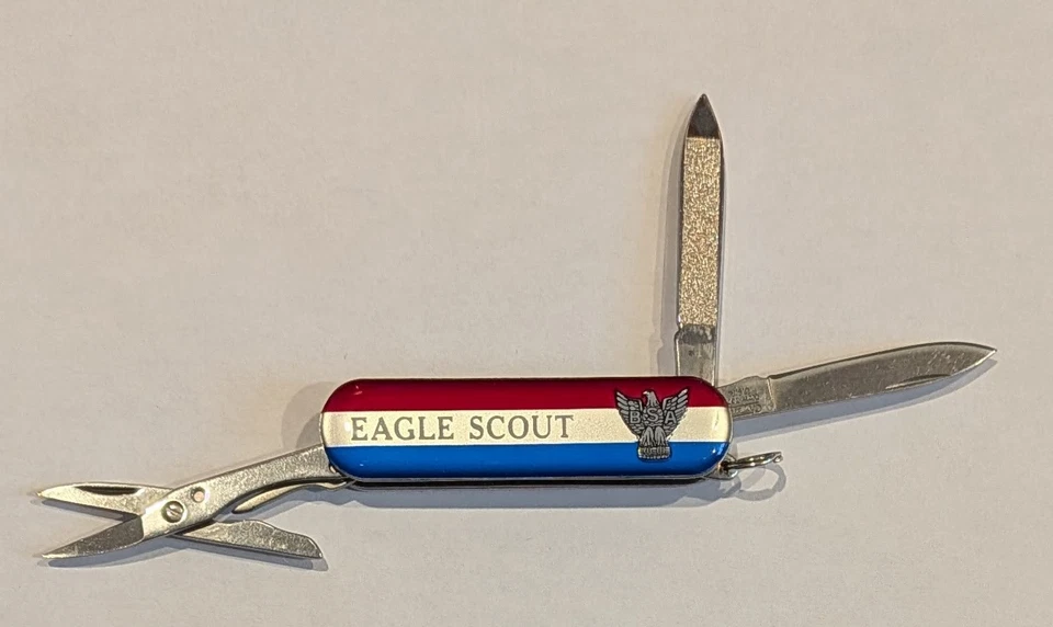 Vintage Official Eagle Scout Knife New in Box Model #1995 Made in USA - Image 2 of 4