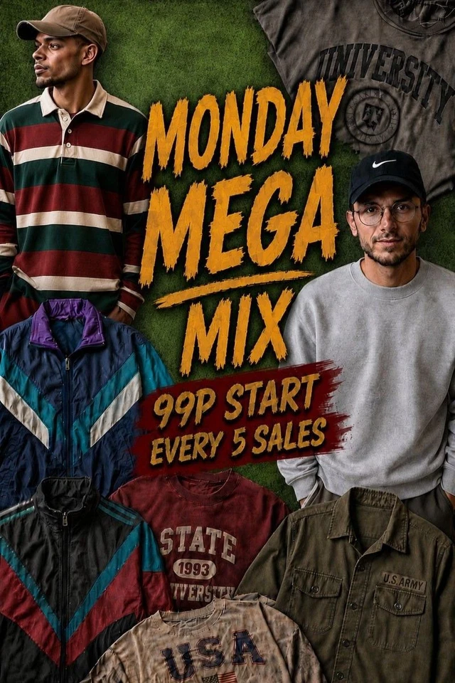 🤩99p Starts - MENS BRANDED JACKETS MIX- 10 SECOND TIMER🤩