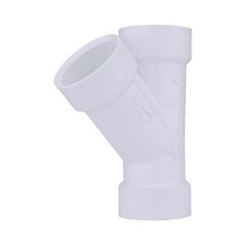 Charlotte Pipe PVC006000600 DWV Schedule 40 PVC Wye 1-1/4 Hub Dia. in.