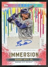 2024 Topps Inception Bobby Witt Jr. Immersion Auto Autograph Red #/50 Royals