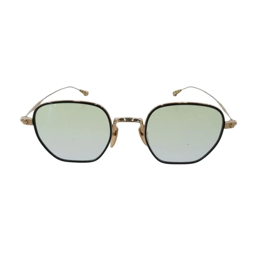 CHROME HEARTS BONE PRONE II CH Plus Metal Frame Sunglasses (Gold Tone)