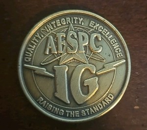 Air Force Space Command AFSPC IG Inspector General Challenge Coin