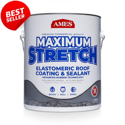 MSS1 Roof Coating 1 Gallon White Maximum Stretch Waterproof Sealant - US