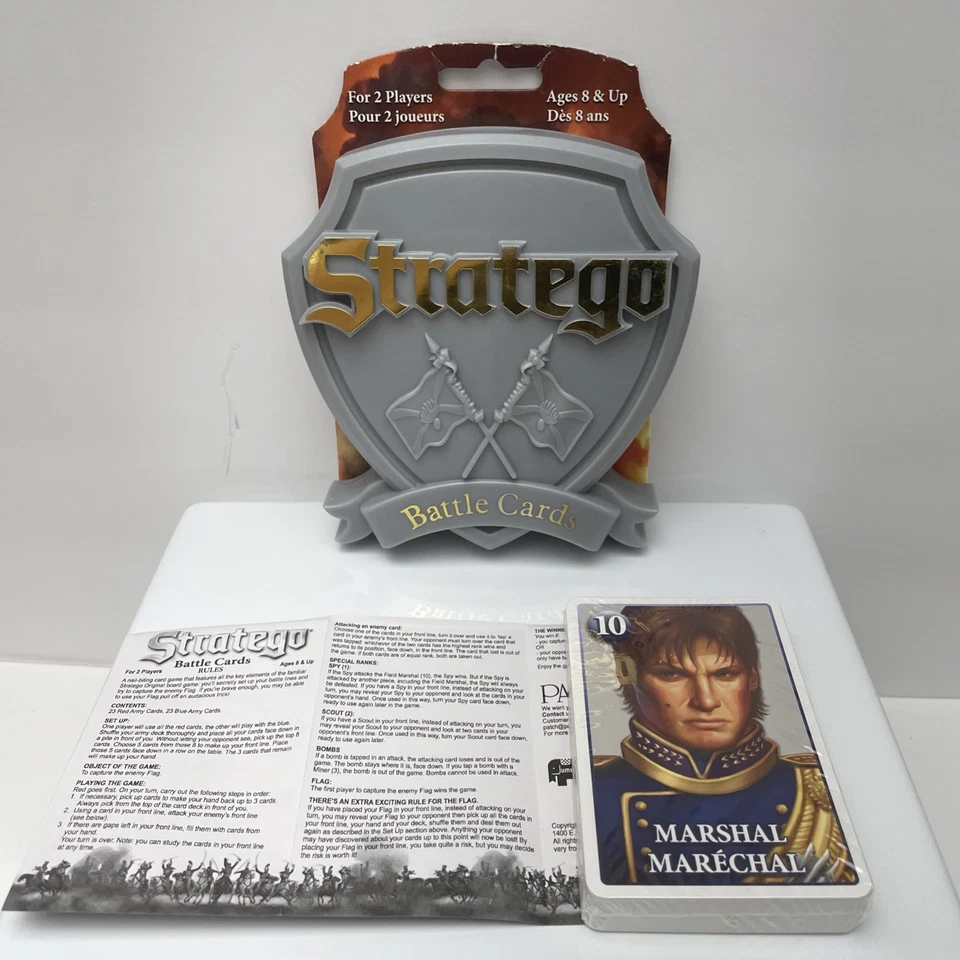 STRATEGO BATTLE CARDS STRATEGY TRAVEL EDITION GAME 2 PLAYERS AGES 8 & UP NOB - Image 4 of 4