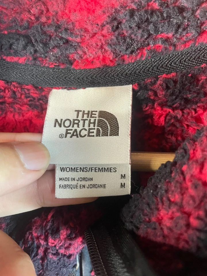 Chaqueta polar con cremallera completa The North Face Campshire roja a cuadros talla M Foto 4 de 4