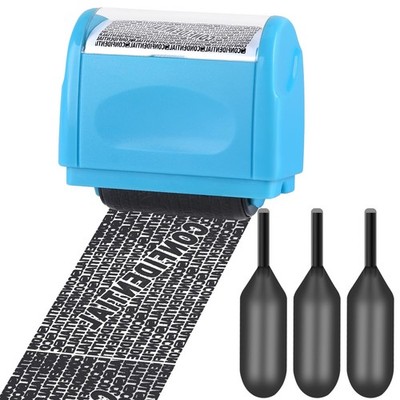 Breiter Data Defender Rollenstempel, Identitätsdiebstahl Schutz Roller Stempel Minen
