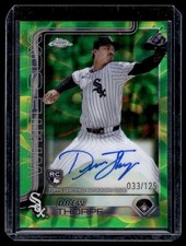 2025 Topps Chrome Update Rookie Lava Lamp Autographs Green Yellow Refractor Drew