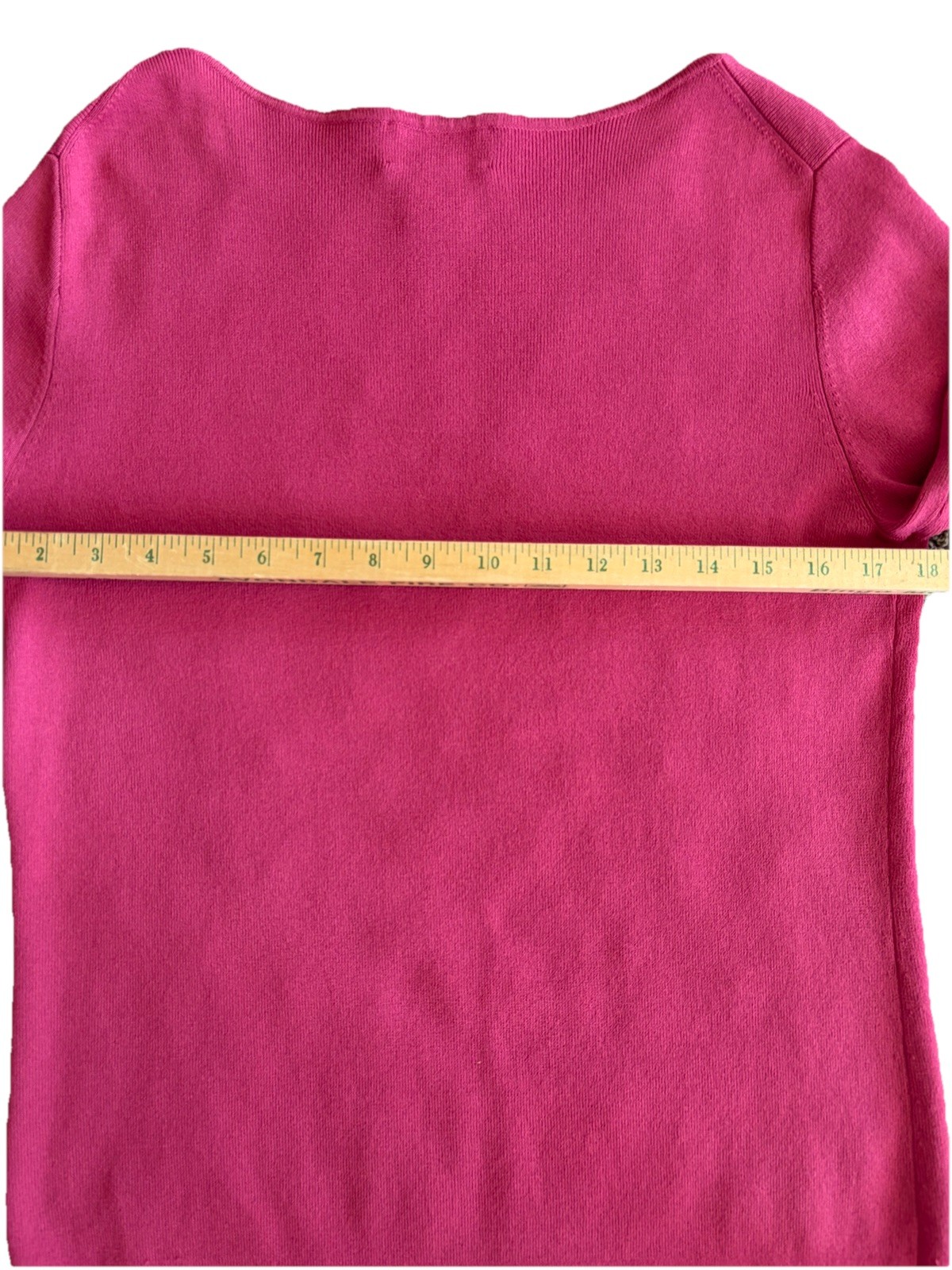 Pendleton Lightweight Knit Top  MEDIUM Raspberry … - image 7