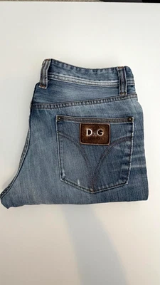 Dolce&Gabbana D&G Men’s Blue Denim Jeans Low Rise Distressed 32x32 - Image 1 of 4