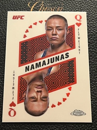 2025 Topps Chrome UFC Rose Namajunas Kings &amp; Queens KAQ-8 HYY