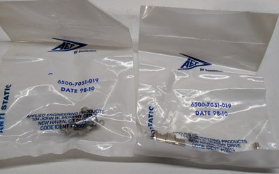AEP 6500-7051-019 Male BNC Straight Plug Connectors RG-174 RG-316 Clamp 50Ω 4GHz