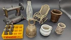 Miniature Vintage Trinkets And Figurines Lot - Coca Cola, Brass, Sharpener, Etc.