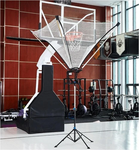 Basketball Rebounder with Rotating Track,Basketball Shot Trainer Rebounder