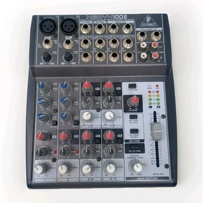Behringer XENYX 1002 Audio Mixer 10-Input 2-Bus with Mic Preamps British EQS