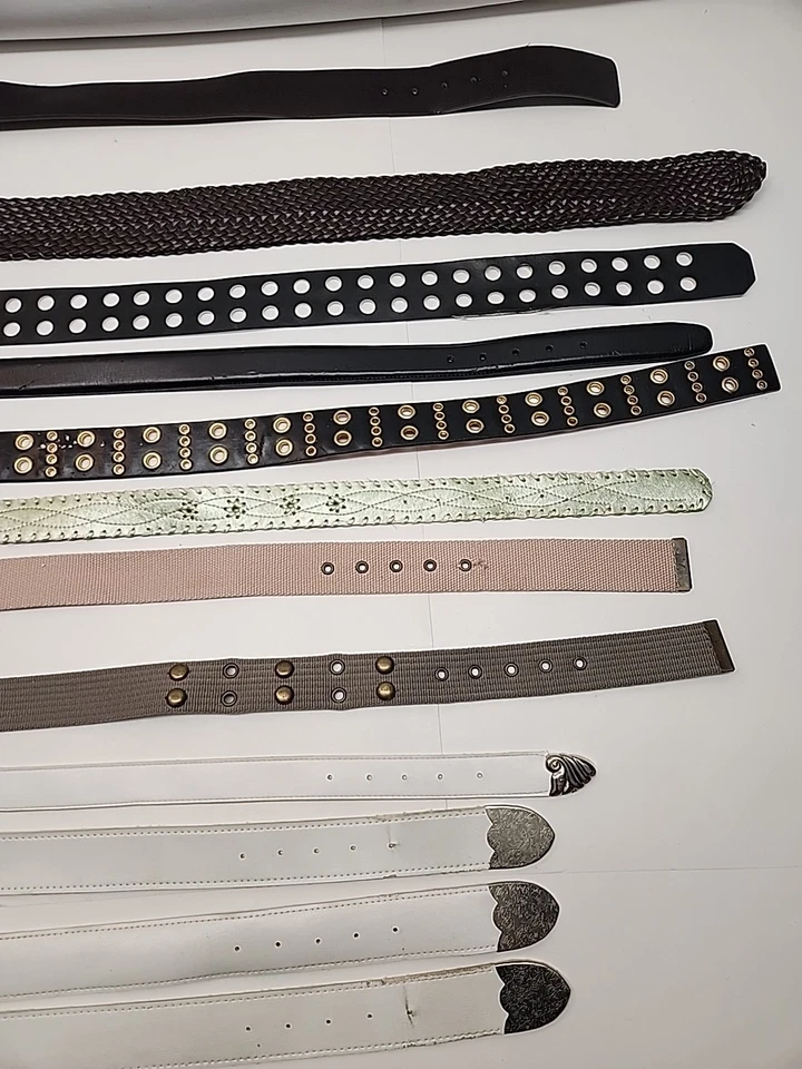 Lot of 12 Womans Vintage Contemporary Belts Unique From 32" To 41" Inches  - Image 3 of 4
