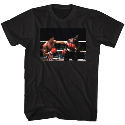 Rocky Balboa T-Shirt Movie III Take That Clubber Lang Official New Black Cotton