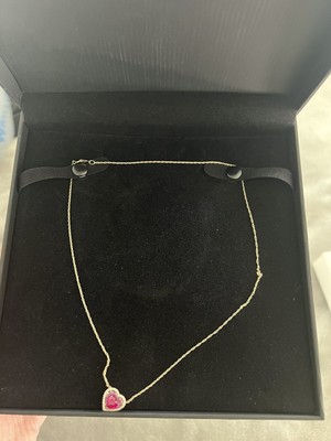 Zales best sale ruby necklaces
