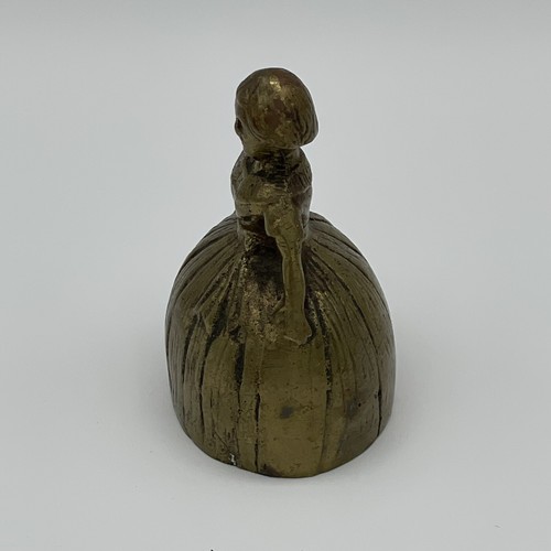 Vintage Brass Lady Woman Bell Victorian Dress - Picture 2 of 6