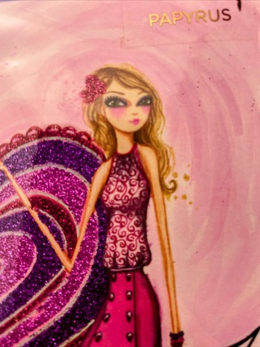 PAPYRUS BELLA PILAR Glitter 💜RARE “ I Am So Yours “ Romance Romantic Love - Picture 5 of 13