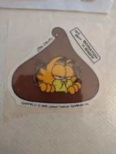 Garfield Kat's Meow Rare Vintage Chocolate Scratch and Sniff Sticker - Cartoon