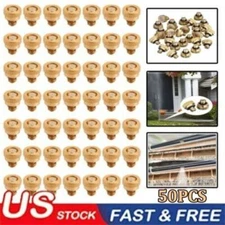 50PCS Brass Misting Nozzles for Garden Sprinkler Mister Outdoor Cooling System